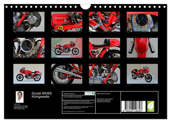 Produktbild: Ducati 900SS K&ouml;nigswelle (Wandkalender 2026 DIN A4 quer), CALVENDO Monatskalender