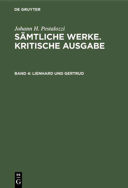 Produktbild: Lienhard und Gertrud