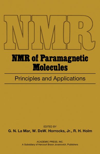Produktbild: NMR of Paramagnetic Molecules