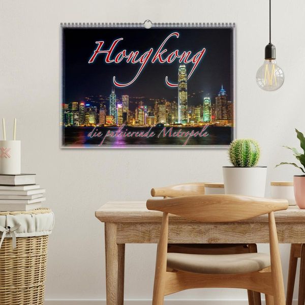 Produktbild: Hongkong, die pulsierende Metropole (Wandkalender 2026 DIN A3 quer), CALVENDO Monatskalender