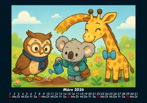 Produktbild: Ollie, Kiki & Nala - Fest der Freundschaft 2026 Fotokalender DIN A5