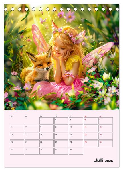 Produktbild: Elfenkinder der Natur - Niedlicher Termin-Planer f&uuml;r das Jahr (Tischkalender 2026 DIN A5 hoch), CALVENDO Monatskalender