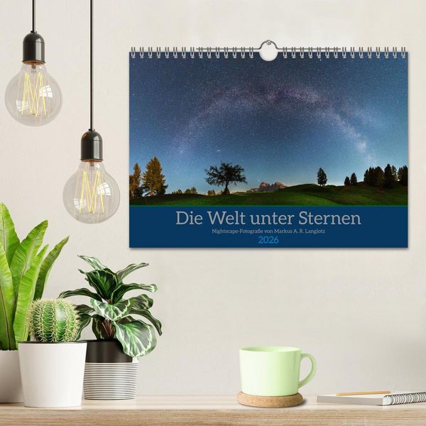 Produktbild: Welt unter Sternen (Wandkalender 2026 DIN A4 quer), CALVENDO Monatskalender