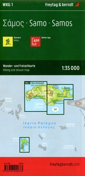 Produktbild: Freytag & berndt Wanderkarte WKG 1 Samos 1:35.000