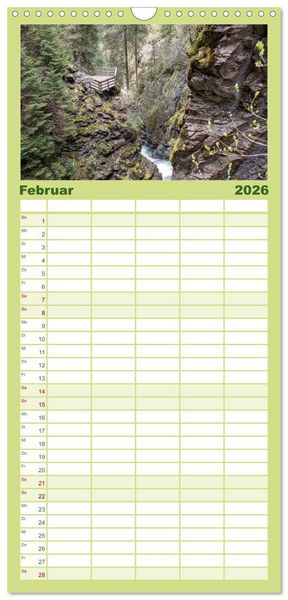 Produktbild: Familienplaner 2026 - Zauberhaftes S&uuml;dtirol mit 5 Spalten (Wandkalender, 21 x 45 cm) CALVENDO