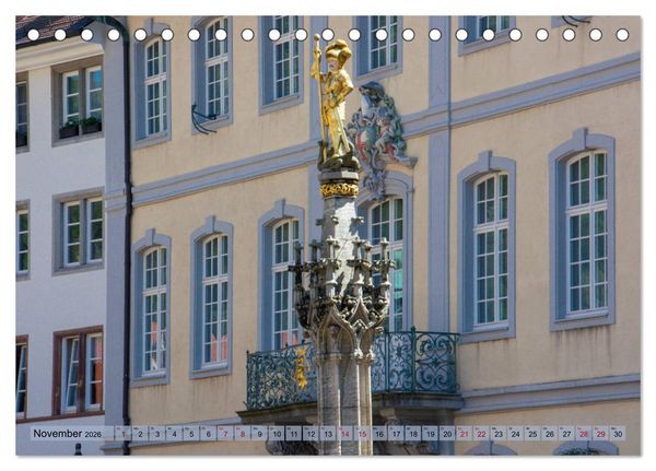 Produktbild: Freiburg im Breisgau - Die Schwarzwaldmetropole (Tischkalender 2026 DIN A5 quer), CALVENDO Monatskalender