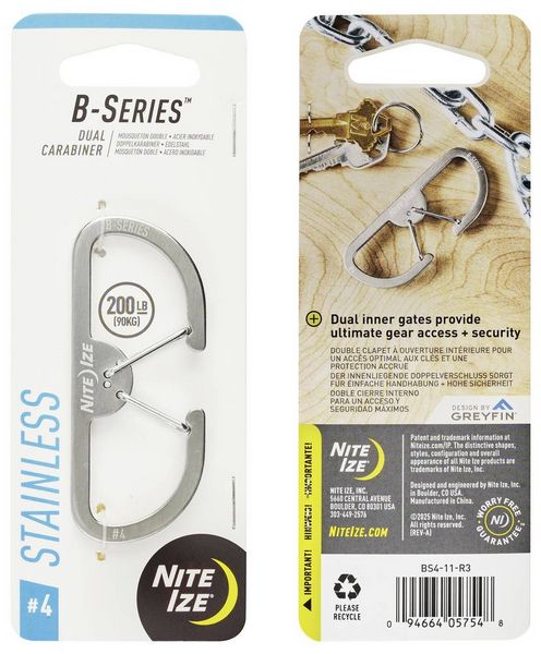 Produktbild: NITE Ize NI-BS4-11-R3 Karabiner 73mm x 30mm x 7mm 1St.
