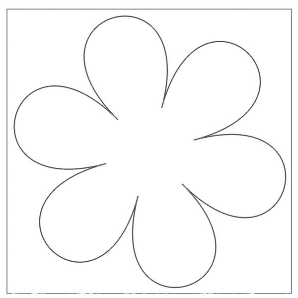 Produktbild: URSUS Kinderbasteln Blanko-Motive Blume, 20 Blatt