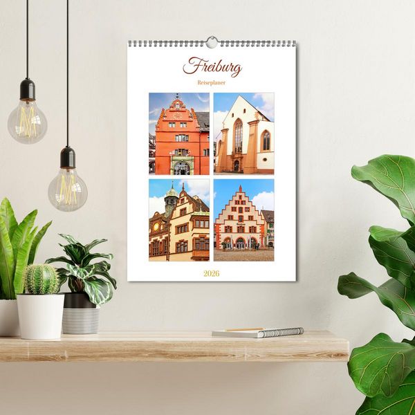Produktbild: Freiburg - Reiseplaner (Wandkalender 2026 DIN A3 hoch), CALVENDO Monatskalender