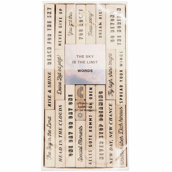 Produktbild: Stempelset Typo, The Sky is the Limit , 22 Stempel