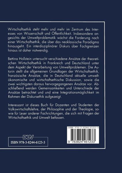 Produktbild: Wirtschaftsethik und Umwelt