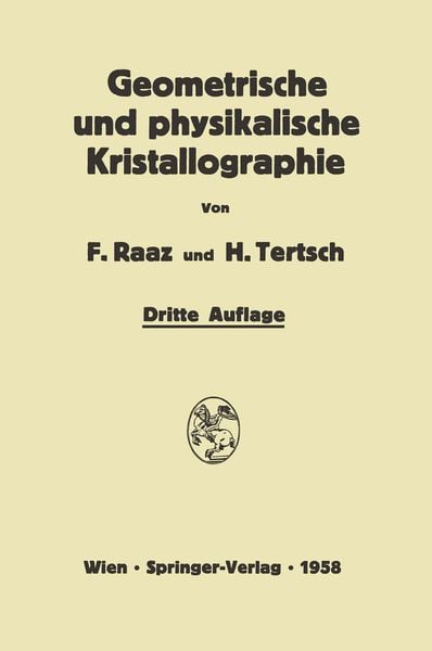 Produktbild: Einf&uuml;hrung in die geometrische und physikalische Kristallographie