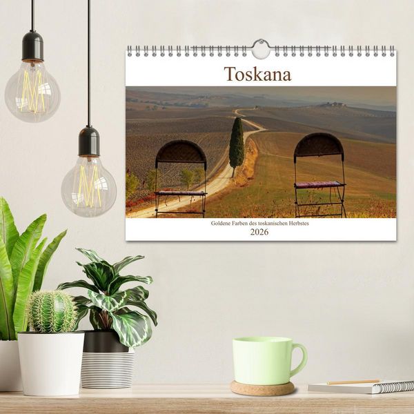 Produktbild: Toskana - Goldene Farben des toskanischen Herbstes (Wandkalender 2026 DIN A4 quer), CALVENDO Monatskalender