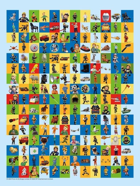 Produktbild: Feuerwehrmann Sam: 1001 Sticker: Stickern &ndash; R&auml;tseln &ndash; Ausmalen