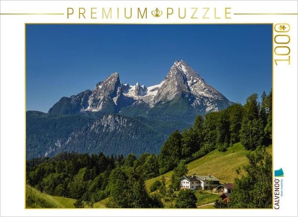 Produktbild: CALVENDO Puzzle Der Watzmann in den Berchtesgadener Alpen | 1000 Teile Lege-Gr&ouml;&szlig;e 64x48cm Foto-Puzzle f&uuml;r gl&uuml;ckliche Stunden