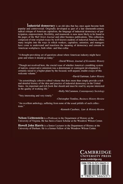 Produktbild: Industrial Democracy in America