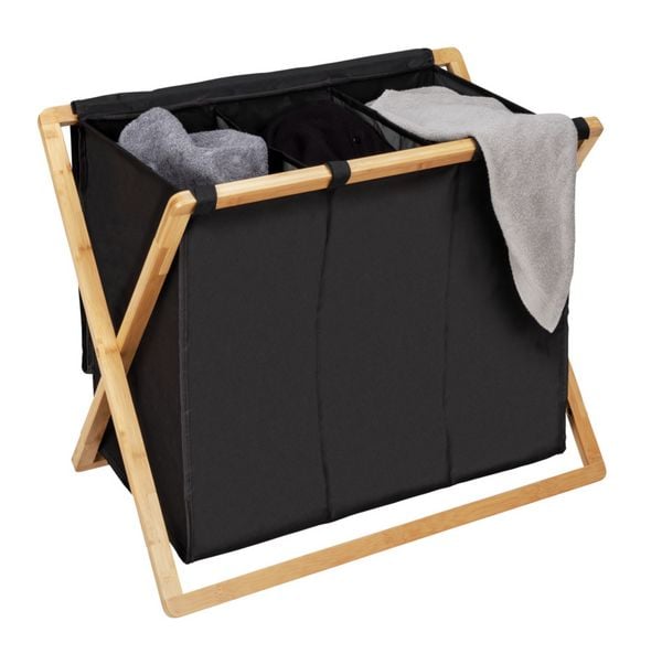 Produktbild: W&auml;schesammler Trio Mod. Ecori, Bambus, recyceltes Polyester