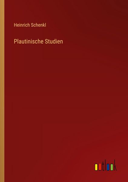 Produktbild: Plautinische Studien
