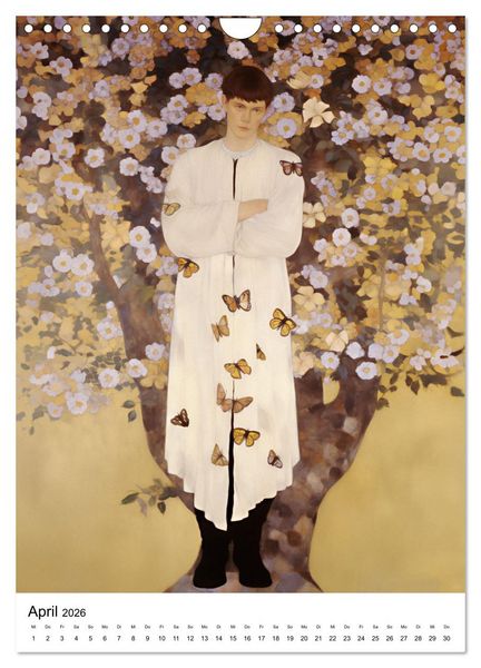 Produktbild: K&uuml;nstliche Impressionen. Ein Jahr in Klimts Natur. (Wandkalender 2026 DIN A4 hoch), CALVENDO Monatskalender