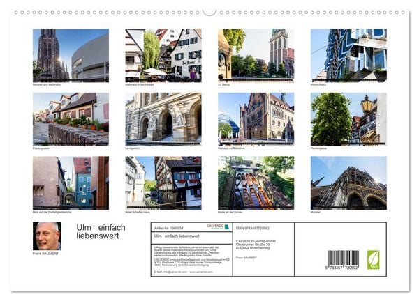 Produktbild: Ulm einfach liebenswert (hochwertiger Premium Wandkalender 2026 DIN A2 quer), Kunstdruck in Hochglanz