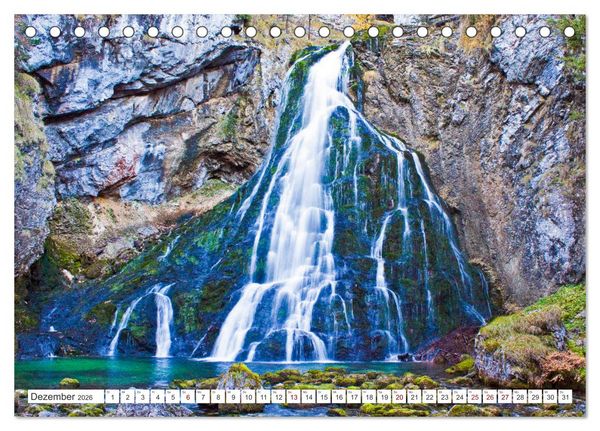 Produktbild: Ausflugsziele im Land Salzburg (Tischkalender 2026 DIN A5 quer), CALVENDO Monatskalender
