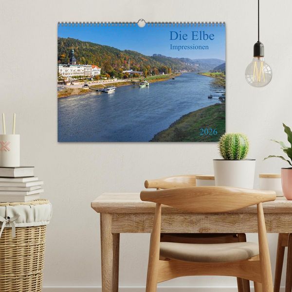 Produktbild: Die Elbe Impressionen (Wandkalender 2026 DIN A3 quer), CALVENDO Monatskalender