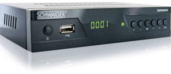 Schwaiger DSR500HD HD-SAT-Receiver Front-USB Anzahl Tuner: 1