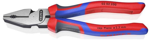 Produktbild: Knipex 02 02 200 Werkstatt Kraft-Kombizange 200mm DIN ISO 5746