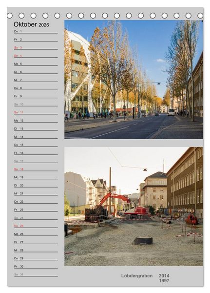 Produktbild: Jena im Wandel (Tischkalender 2026 DIN A5 hoch), CALVENDO Monatskalender