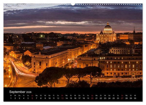 Produktbild: Rom - Impressionen aus der ewigen Stadt (hochwertiger Premium Wandkalender 2026 DIN A2 quer), Kunstdruck in Hochglanz