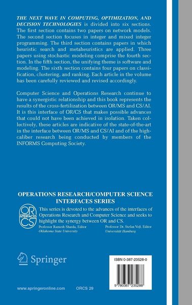 Produktbild: The Next Wave in Computing, Optimization, and Decision Technologies