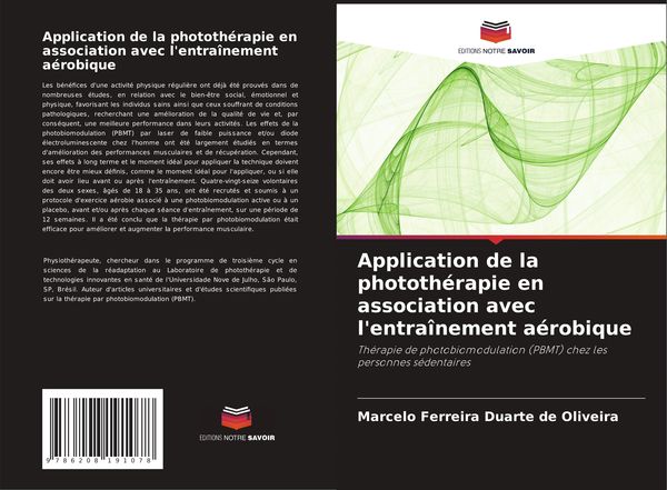 Produktbild: Application de la phototh&eacute;rapie en association avec l'entra&icirc;nement a&eacute;robique