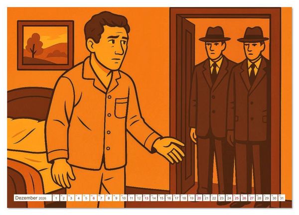 Produktbild: Franz Kafka (Wandkalender 2026 DIN A2 quer), CALVENDO Monatskalender