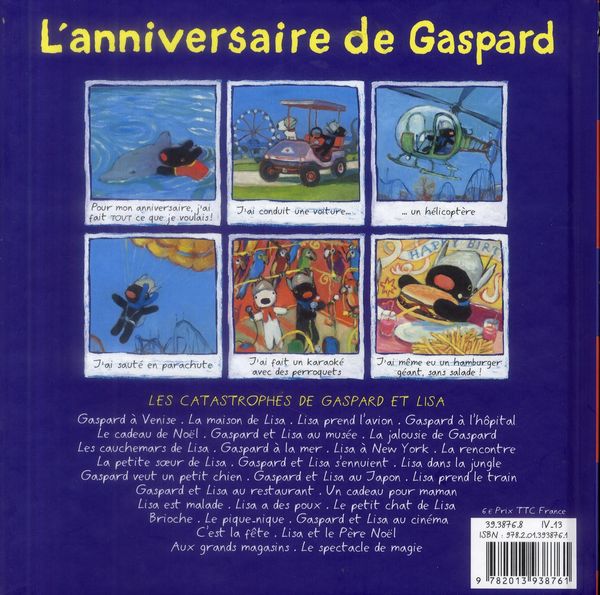 Produktbild: L'anniversaire de Gaspard. Gaspard et Lisa