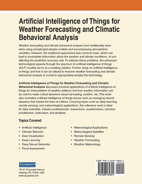 Produktbild: Artificial Intelligence of Things for Weather Forecasting and Climatic Behavioral Analysis