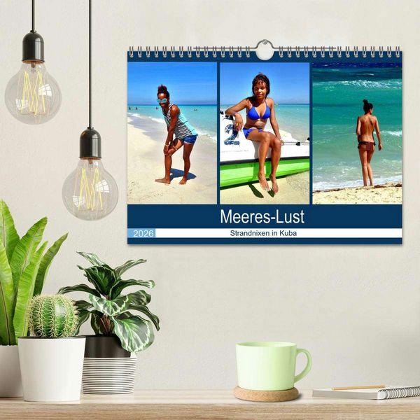 Produktbild: Meeres-Lust - Strandnixen in Kuba (Wandkalender 2026 DIN A4 quer), CALVENDO Monatskalender