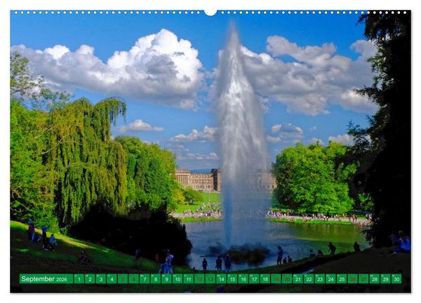Produktbild: Bad Wilhelmsh&ouml;he Bergpark und Wasserspiele (hochwertiger Premium Wandkalender 2026 DIN A2 quer), Kunstdruck in Hochglanz