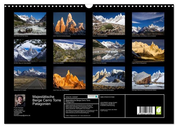 Produktbild: Majest&auml;tische Berge Cerro Torre Patagonien (Wandkalender 2026 DIN A3 quer), CALVENDO Monatskalender
