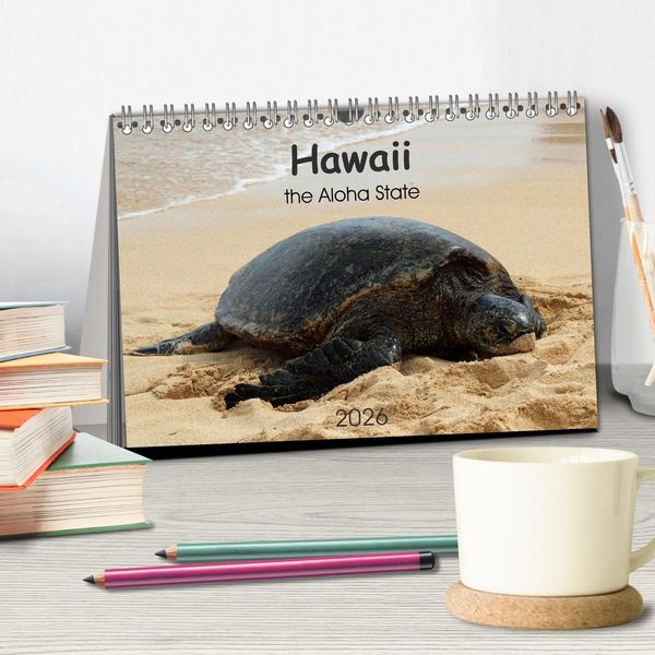Produktbild: Hawaii the Aloha State (Tischkalender 2026 DIN A5 quer), CALVENDO Monatskalender