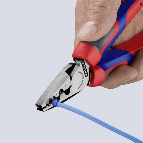 Produktbild: Knipex 97 72 180 Crimpzange Aderendh&uuml;lsen 0.25 bis 16mm&sup2;