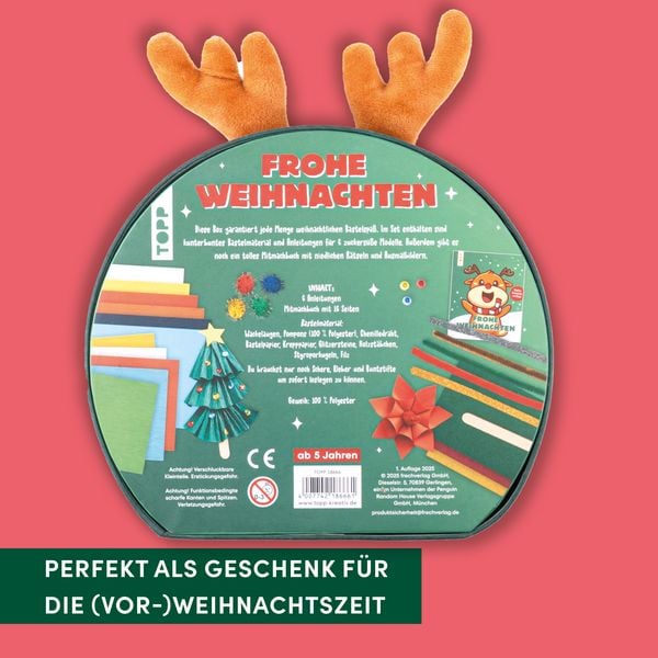 Produktbild: Bastelbox Weihnachten. Mit Anleitungen, Bastelmaterial und Mitmachbuch