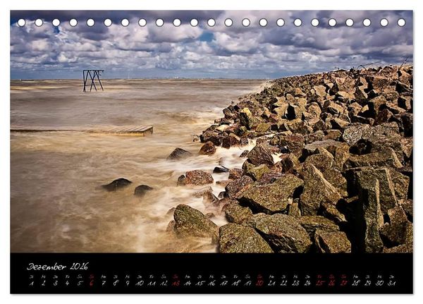 Produktbild: Friedrichskoog Buhnen und Salzwiesen (Tischkalender 2026 DIN A5 quer), CALVENDO Monatskalender