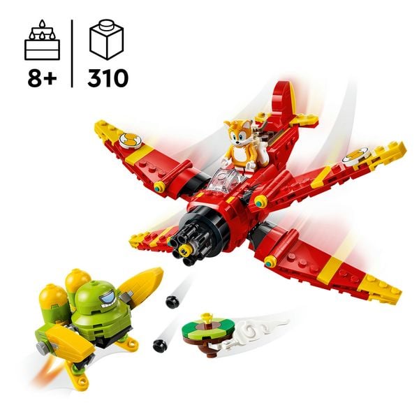 Produktbild: LEGO Sonic the Hedgehog Tails&lsquo; Tornado-1 baubarer Spielzeugflieger 77119