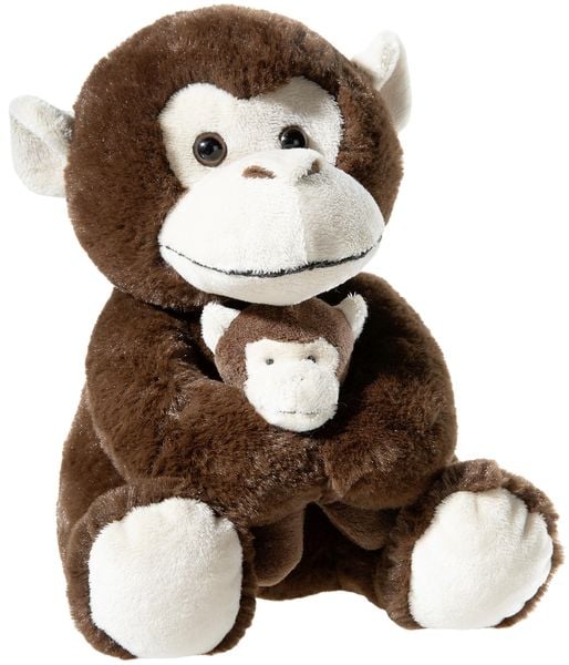 Produktbild: Misanimo Affe mit Baby 25cm