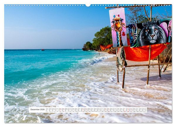 Produktbild: Sansibar - Sonne, Sand, Meer (hochwertiger Premium Wandkalender 2026 DIN A2 quer), Kunstdruck in Hochglanz