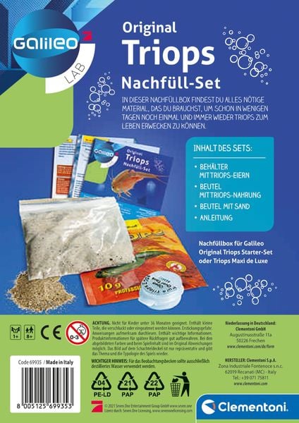 Produktbild: So z&uuml;chtest du Original Triops (Experimentierkasten), Nachf&uuml;llset