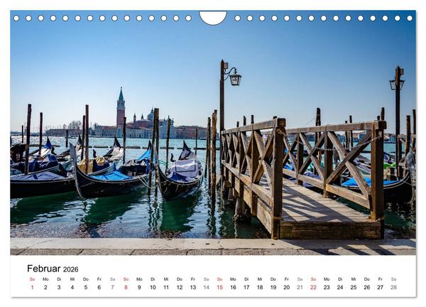 Produktbild: Venedig - Die sch&ouml;nsten Orte (Wandkalender 2026 DIN A4 quer), CALVENDO Monatskalender