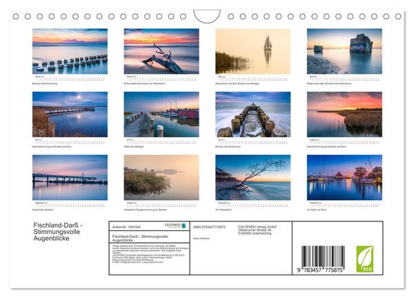 Produktbild: Fischland-Dar&szlig; - Stimmungsvolle Augenblicke (Wandkalender 2026 DIN A4 quer), CALVENDO Monatskalender