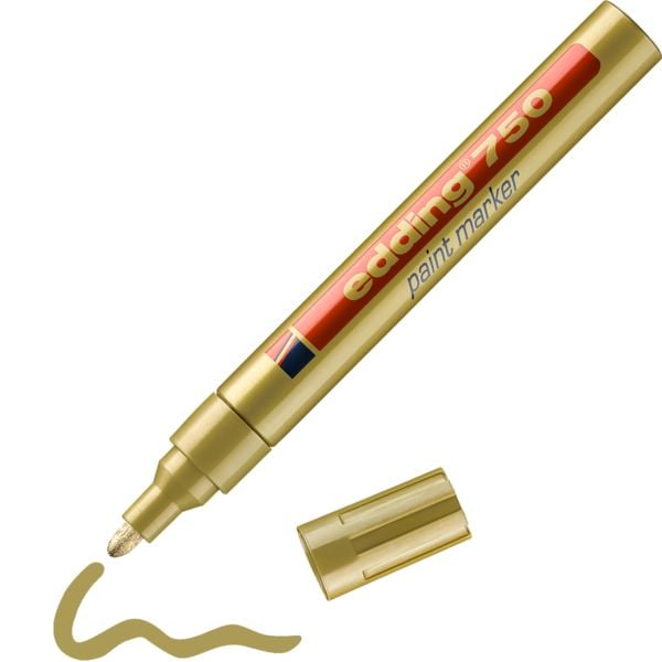 Produktbild: edding Glanzlackmarker 750 gold 2-4mm