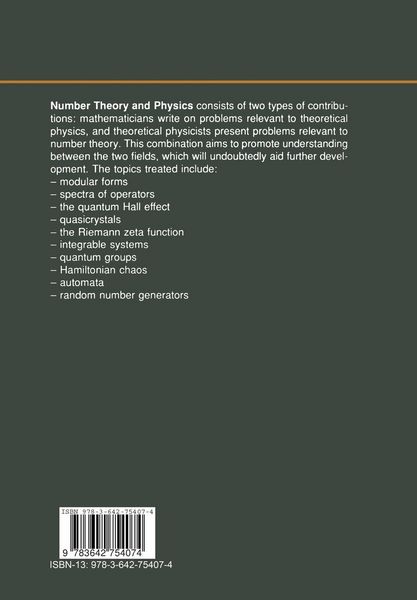 Produktbild: Number Theory and Physics